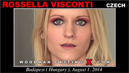 Czech porn model Rosella Visconti in Woodman's sex casting action