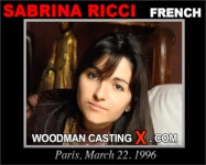 French babe Sabrina Ricci in Woodman's sex casting action