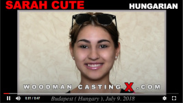 Hungarian cutie Sarah Cute in Woodman's sex casting action