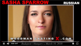 Russian model Sasha Sparrow in Woodman's sex casting action