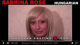 A Hungarian girl, Sabrina Rose has an audition with Pierre Woodman.