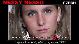 Czech babe Nessy Nesso in Woodman's anal casting.