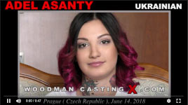 Ukrainian tattooed bitch Adel Asanty in Woodman's sex casting action