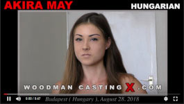Hungarian cutie Akira May in Woodman's sex casting action