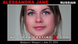 Russian model Alessandra Jane in Woodman's sex casting.