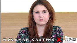 Ukrainian redhead babe Allegra in Woodman's sex casting action.