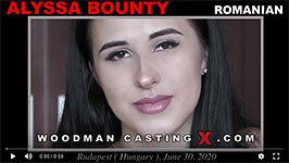 A Romanian girl, Alyssia Bounty has an audition with Pierre Woodman.
