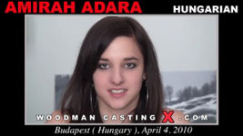 Hungarian porn star Amirah Adara in Woodman's sex casting action