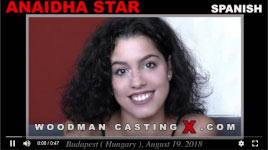 Spain brunette beauty Anaidha Starin Woodman's sex casting action
