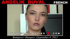 French porn actress Angelik Duval in Woodman's sex casting action
