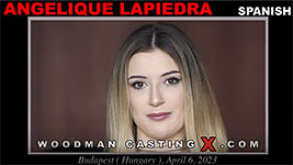A Spanish girl, Angelique Lapiedra has an audition with Pierre Woodman.