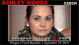 Czech porn model Ashley Woods in Woodman's sex casting action