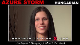 A hungarian girl, Azure Storm has an audition with Pierre Woodman.