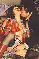 French vintage porn model Elisabeth Bure sex scene.