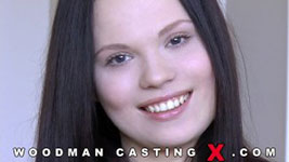 Latvian porn model Ella Martin in Woodman's sex casting action