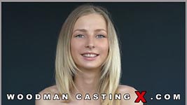 Russian girl Goldie Baby in Woodman's sex casting action