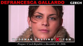 A Czech girl, Defrancesca Gallardo has an audition with Pierre Woodman.