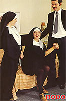 Retro nuns pleasing the hotel manager his big stiffy cock