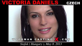 Czech brunette Victoria Daniels in Woodman's sex casting video