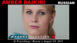 Russian babe Amber Daikiri in Woodman's sex casting video.