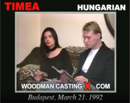 Hungarian hottie Timea in Woodman's sex casting action