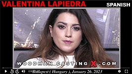 A Spanish girl, Valentina Lapiedra has an audition with Pierre Woodman.