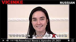 A Russian girl, Vicinke has an audition with Pierre Woodman.