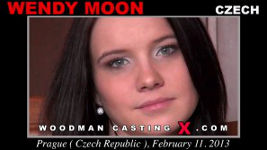 Czech brunette Wendy Moon in Woodman's sex casting video