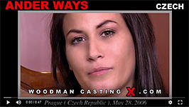 A czech girl, Ander Ways has an audition with Pierre Woodman.